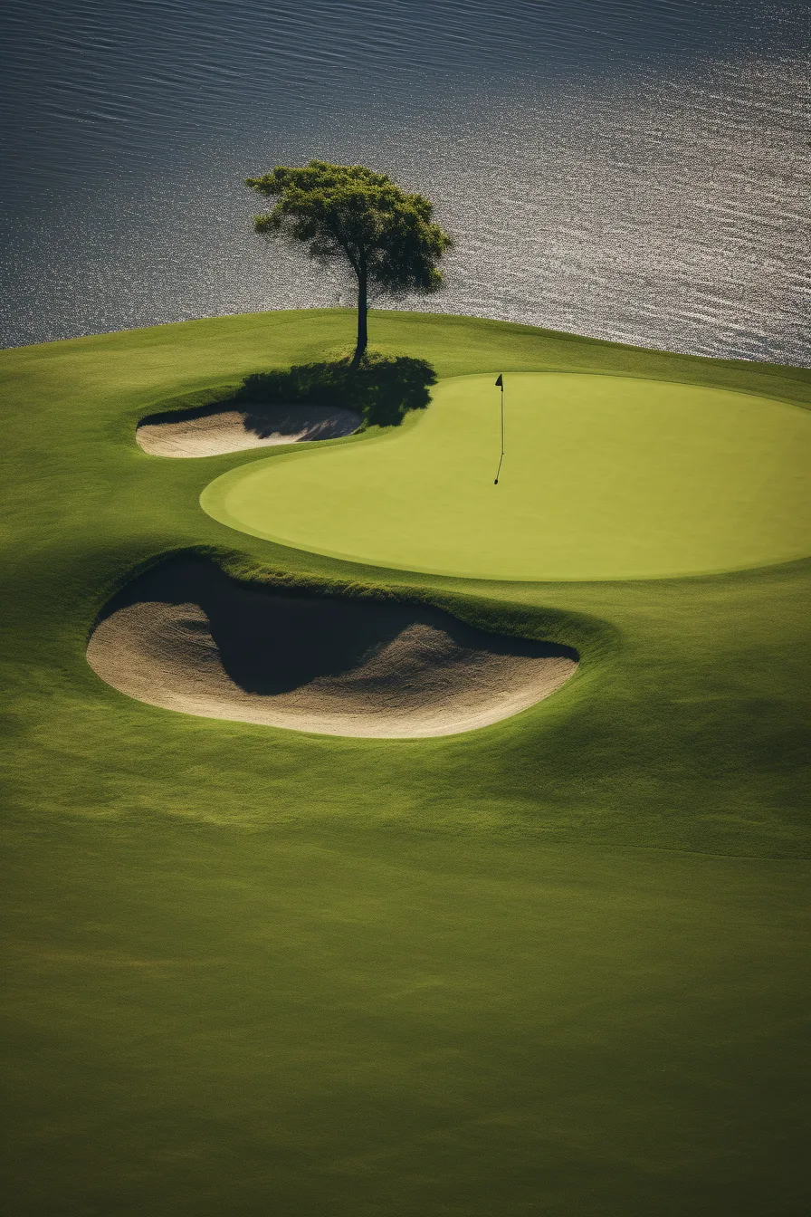 Fairway incorniciato da alti pini